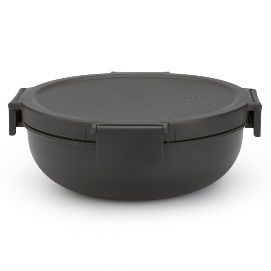 Brabantia 206344 - miska na sałatkę make take - 1,3l - dark grey
