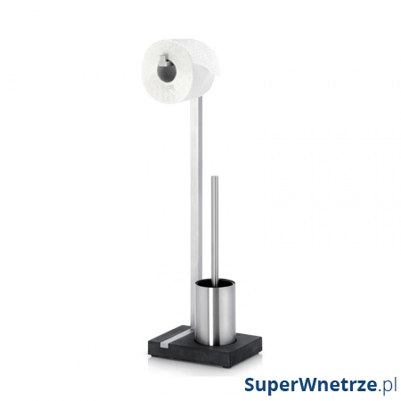 Szczotka toaletowa i stojak na papier Blomus Menoto matowa