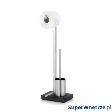 Szczotka toaletowa i stojak na papier Blomus Menoto matowa
