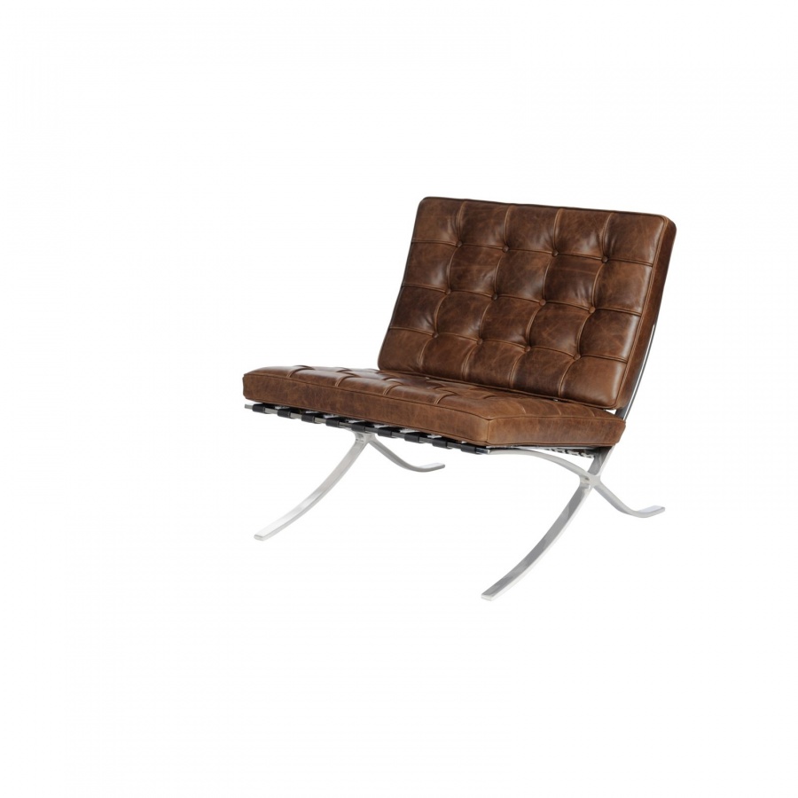 Fotel Barcelona 75x77x78 cm D2.Design ciemnobrązowy