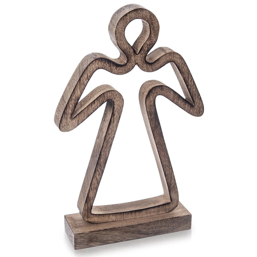 Figurka drewniana świąteczna anioł MANGO 29 cm
