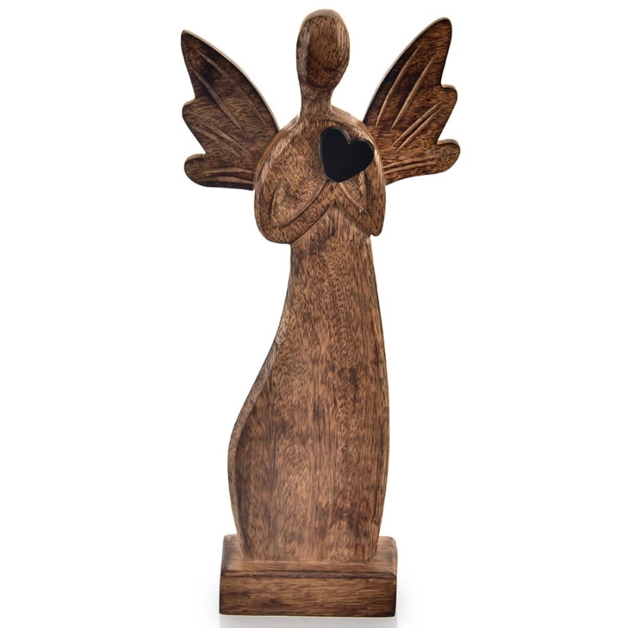 Figurka drewniana świąteczna anioł MANGO 31 cm
