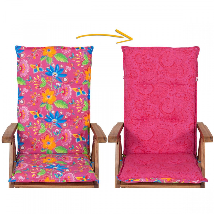 Poduszka na Krzesło ogrodowe Dwustronna : Kolor - 724/726-03