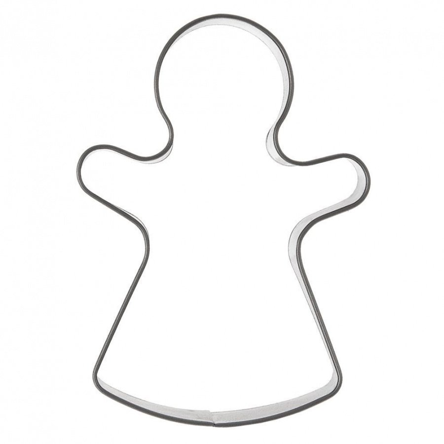 Wykrawacz cukierniczy stalowy / foremka do ciastek pierników lalka 6,8 cm