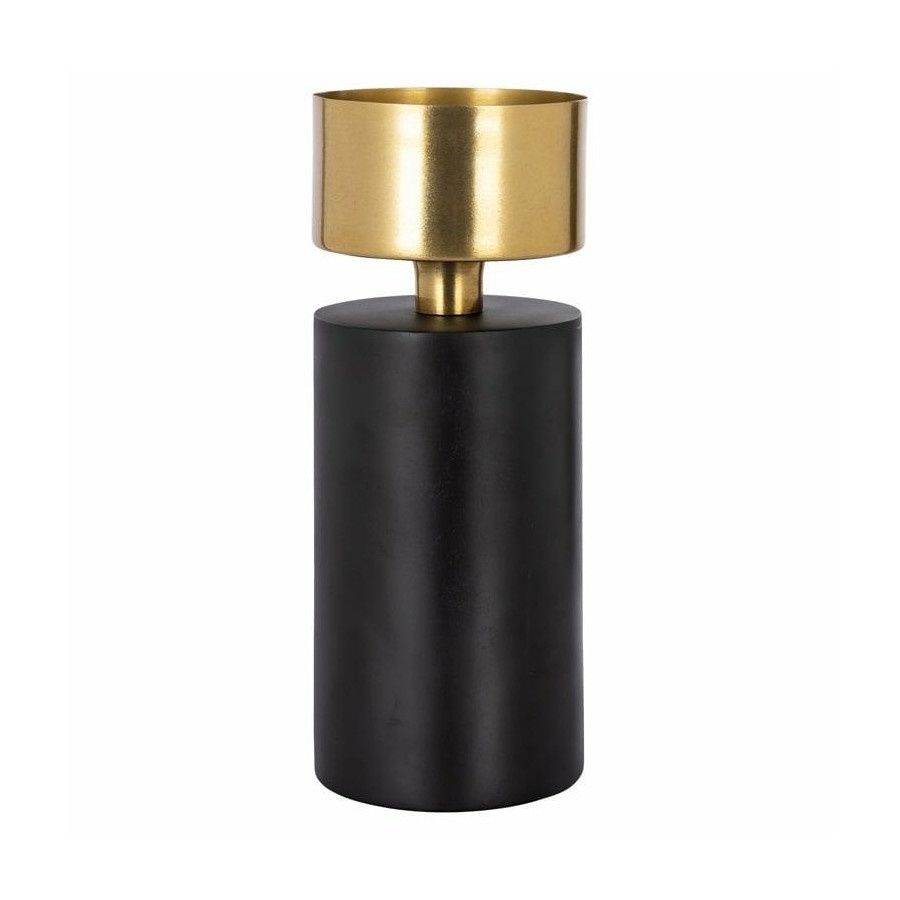 Richmond świecznik tess s czarno-złoty