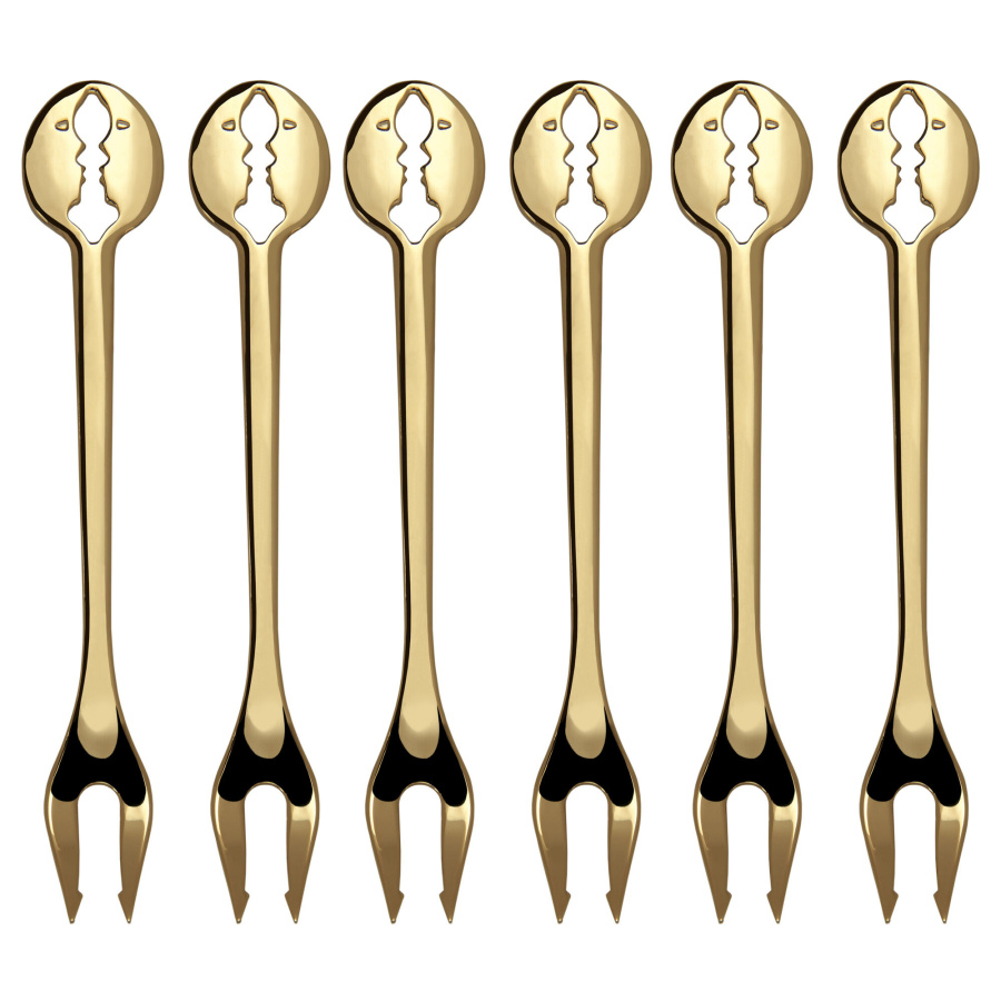 Kiss gold pvd - 6 widelczyków