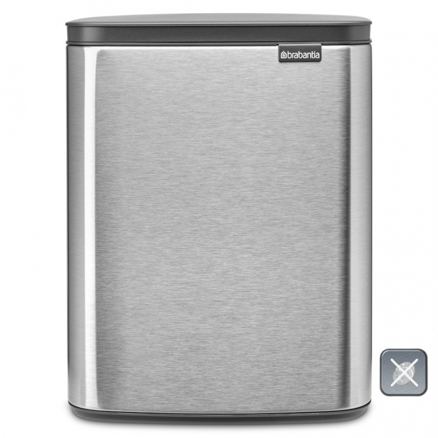 Brabantia 230486 - bo waste bin - 12 l - matt steel fpp
