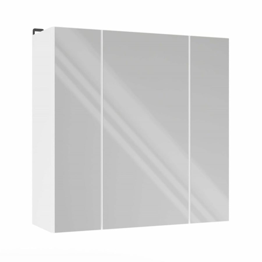 Szafka Łazienkowa POLA 3L Wisząca Z 3 Lustrami Nad Umywalkę 3 Drzwi BIAŁA