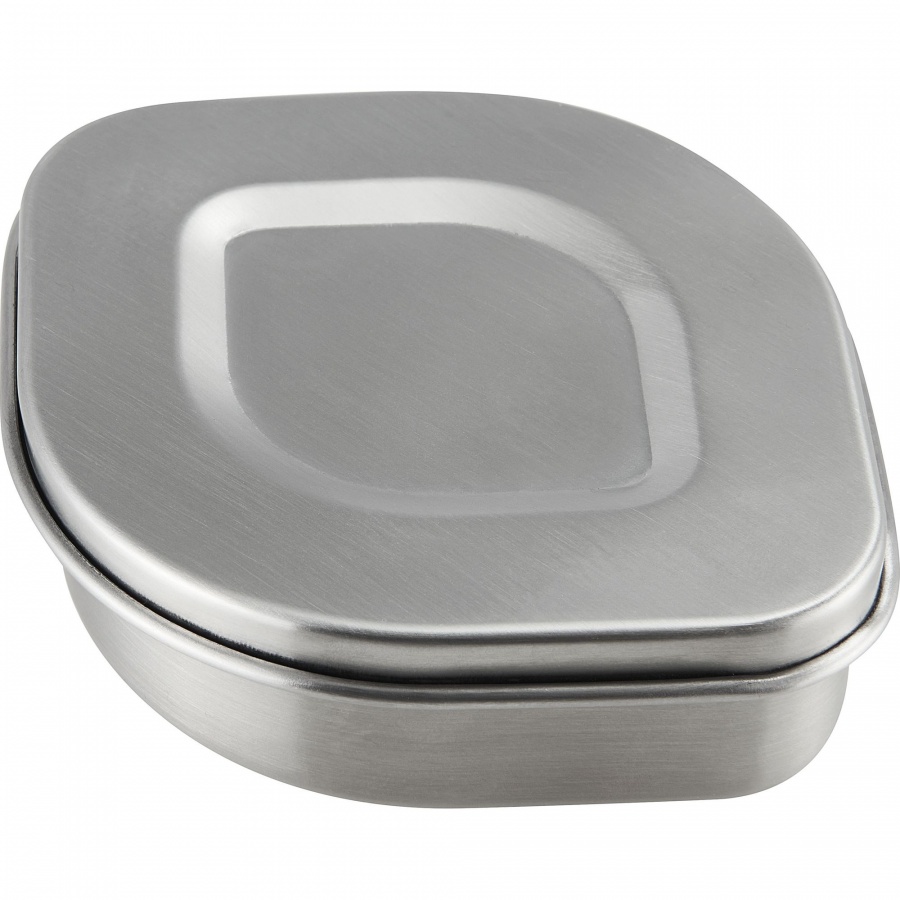 Pojemnik na lunch lub przekąski, stal nierdzewna, 0,35 l, 10,5 x 10,5 x 5 cm