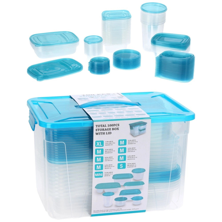 Pojemniki na żywność z pokrywką 50 szt.