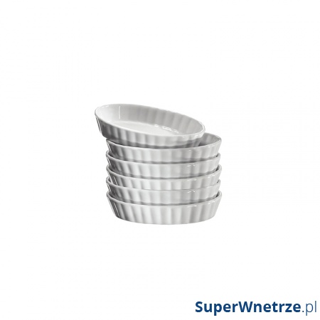Naczynia na Creme Brulee 13x8 cm Kuchenprofi 6 szt. owalne