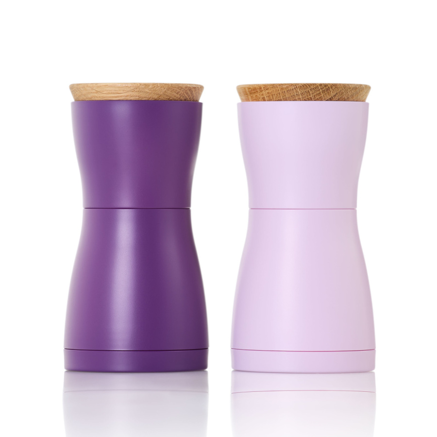Zestaw młynków do pieprzu i soli twin, fioletowy