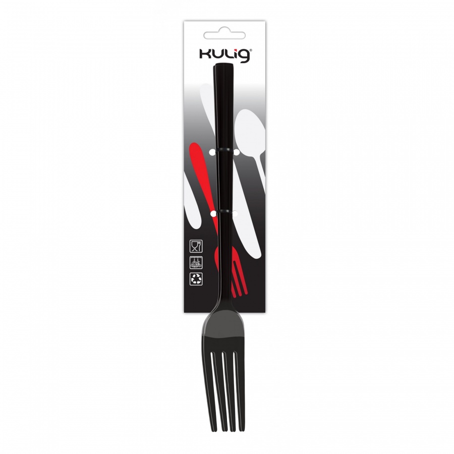 Widelec obiadowy piano black 3 sztuki zawieszka 29545