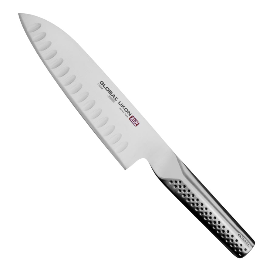 Global ukon nóż santoku żłobiony 18,5 cm