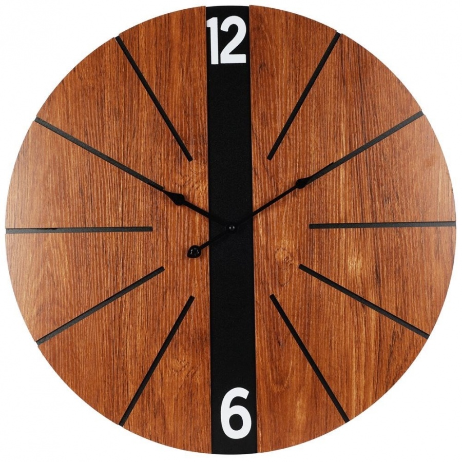 Zegar ścienny brązowy 60 cm