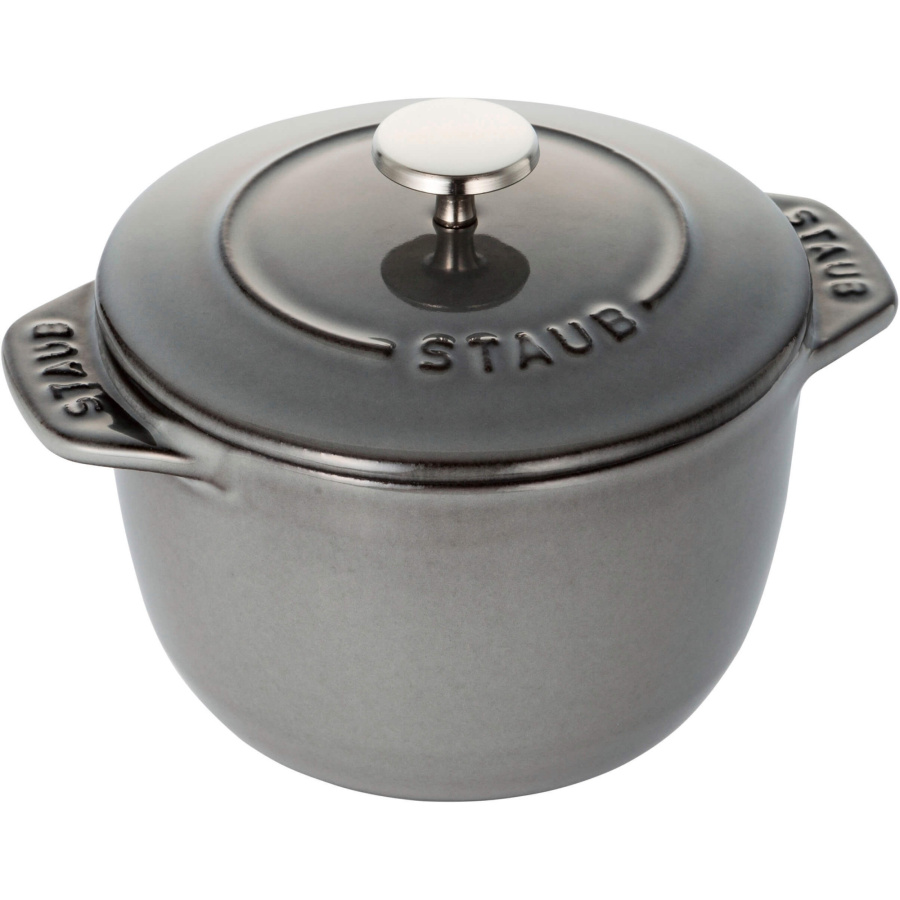 Staub la cocotte mały garnek okrągły 725 ml, grafitowy