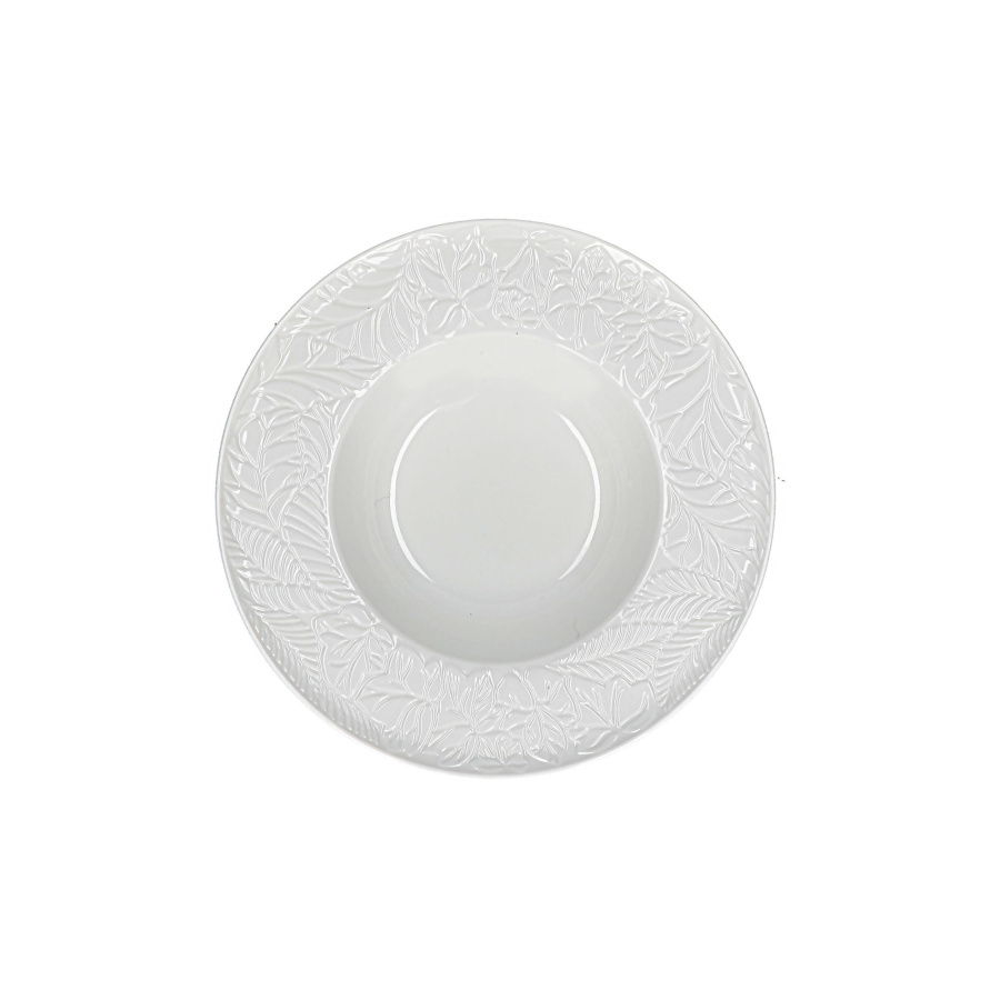 Zestaw 6 talerzy do zupy bosco - biały, 23 cm