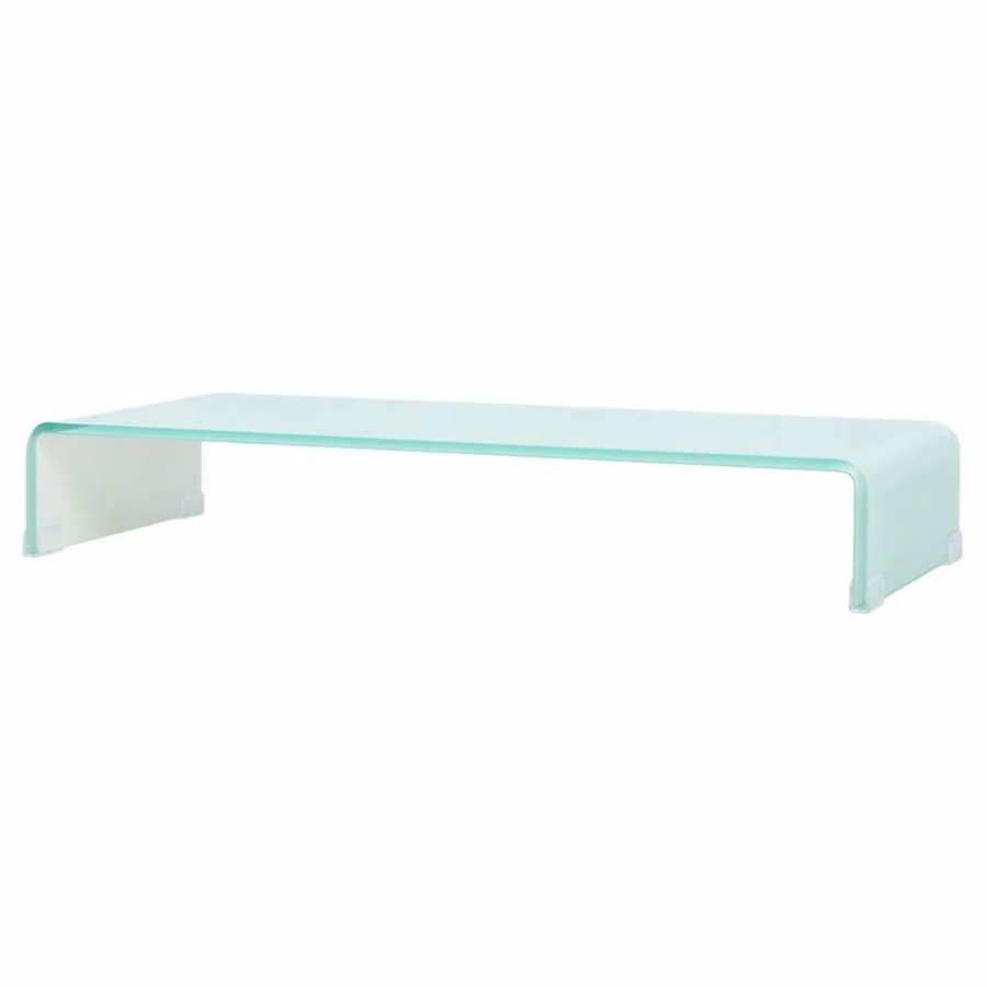 Podstawka pod monitor / telewizor szklana 90x30x13 cm