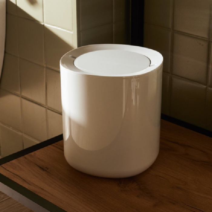kosz na śmieci, biały