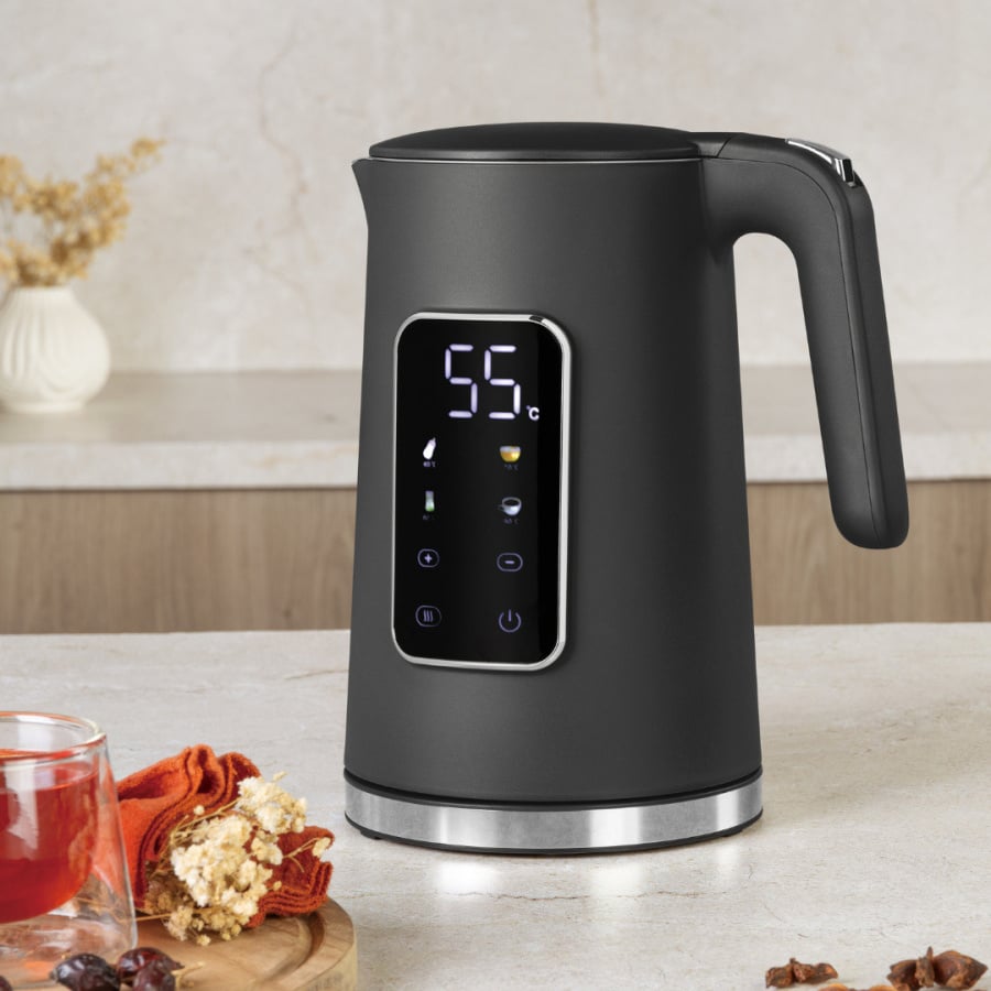 Cyfrowy czajnik elektryczny BerlingerHaus Antracit Collection BH-9737