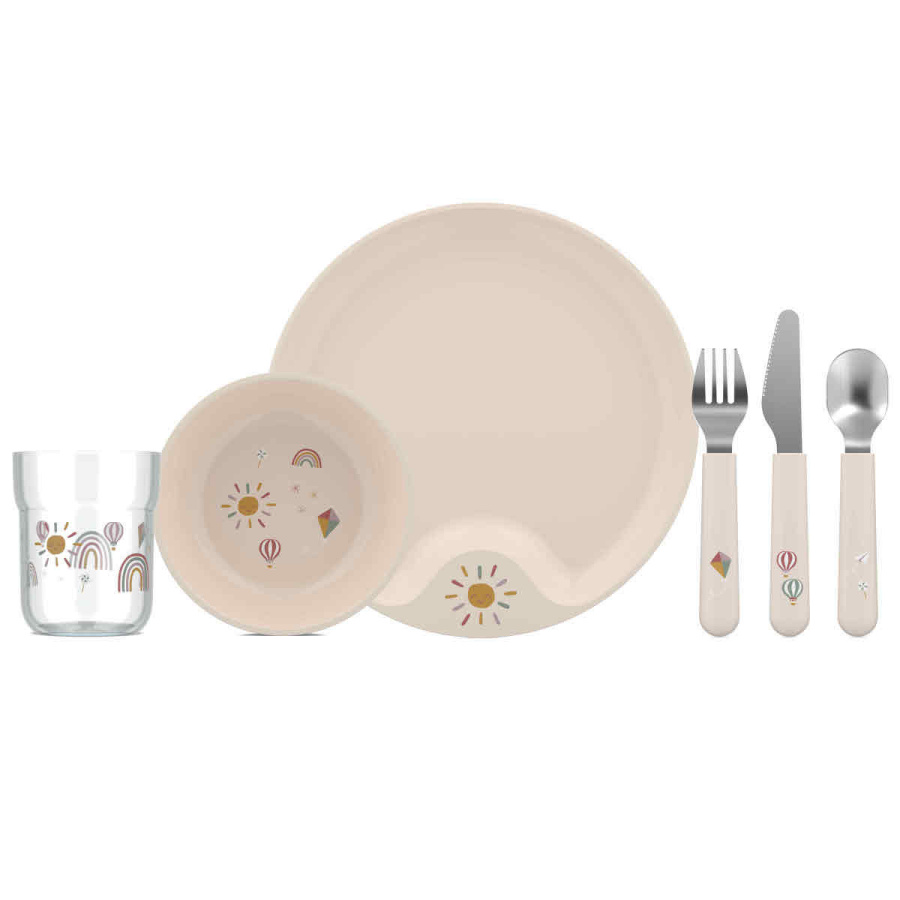 Zestaw obiadowy dziecięcy 6-szt. mio sunshine & rainbow 108041065245