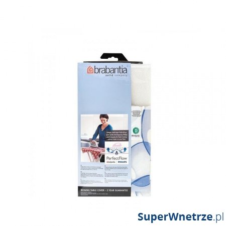 Pokrowiec na deskę do prasowania rozm. D Brabantia Bubbles biało-niebieski