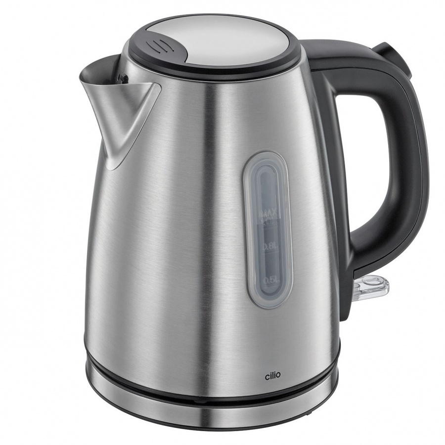 czajnik elektryczny, stal nierdzewna, 1,0 l, śred. 15 x 20 cm