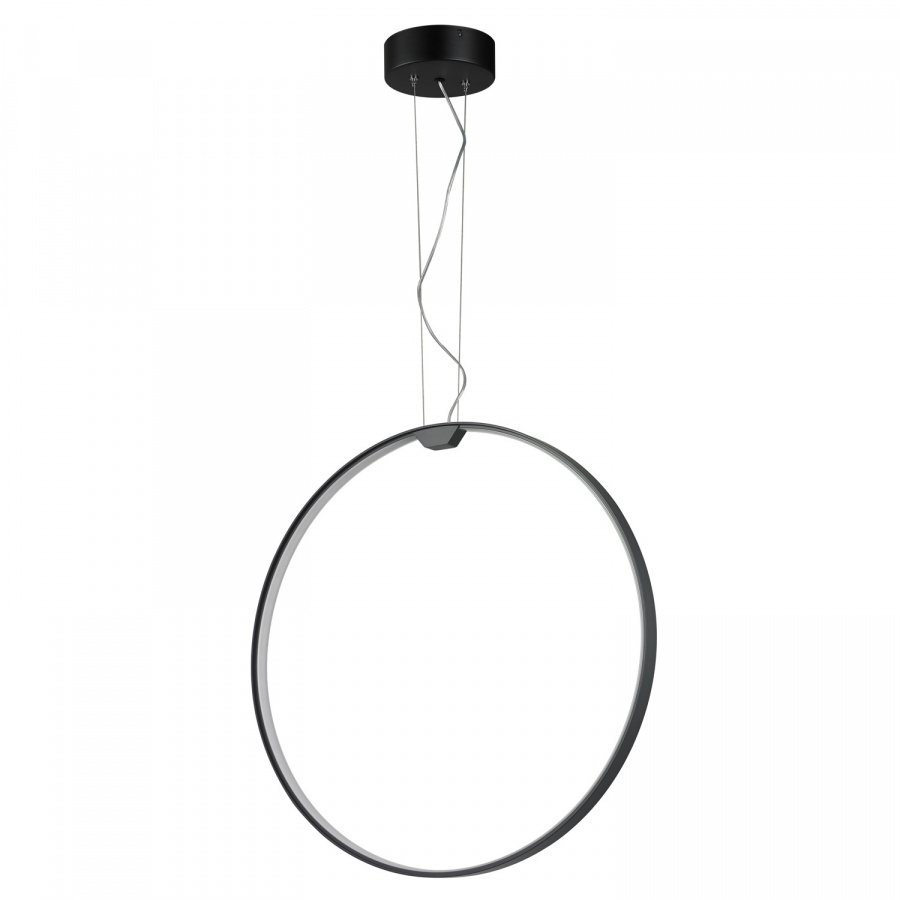 Lampa wisząca acirculo led czarna 60 cm