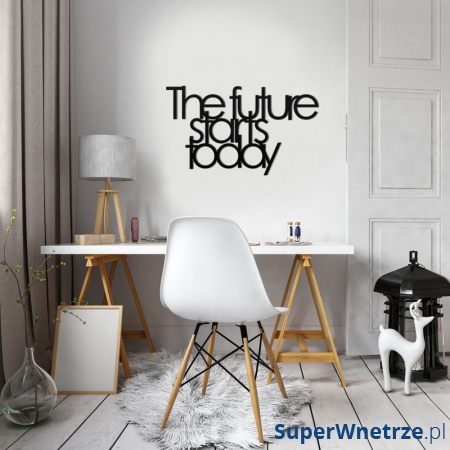 Napis 3D na ścianę DekoSign THE FUTURE STARTS TODAY czarny