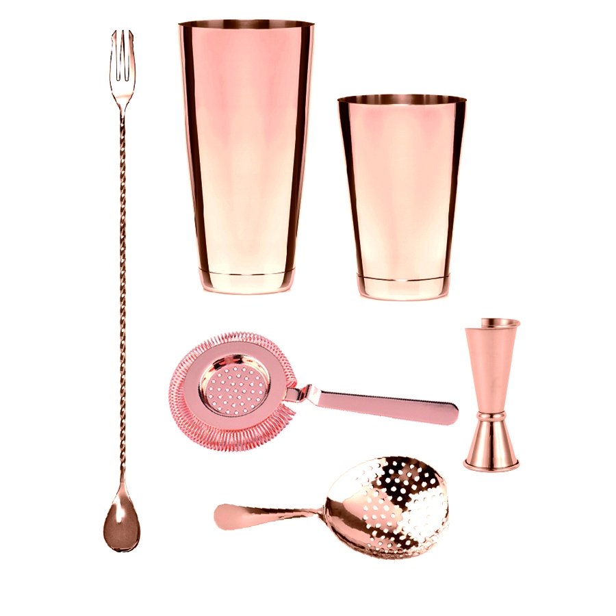 Set barmański miedziany