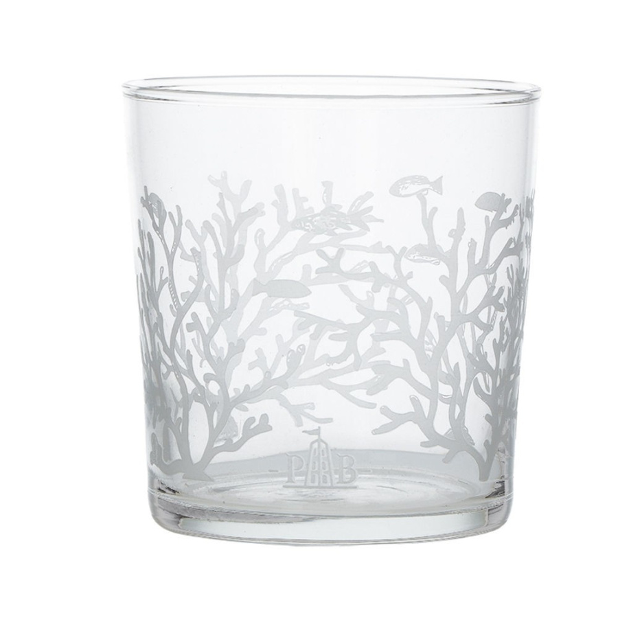 Zestaw 6 szklanek z grubym dnem babila rafa koralowa - przezroczysty, 350 ml