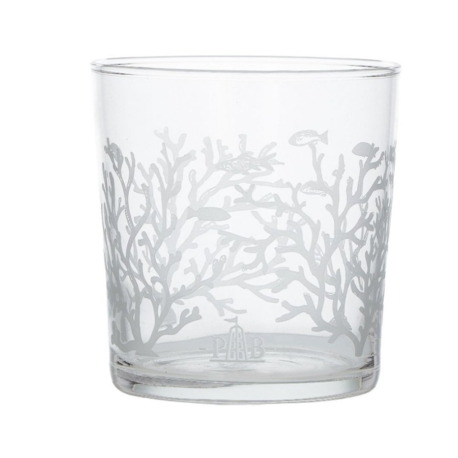 Zestaw 6 szklanek z grubym dnem babila rafa koralowa - przezroczysty, 350 ml