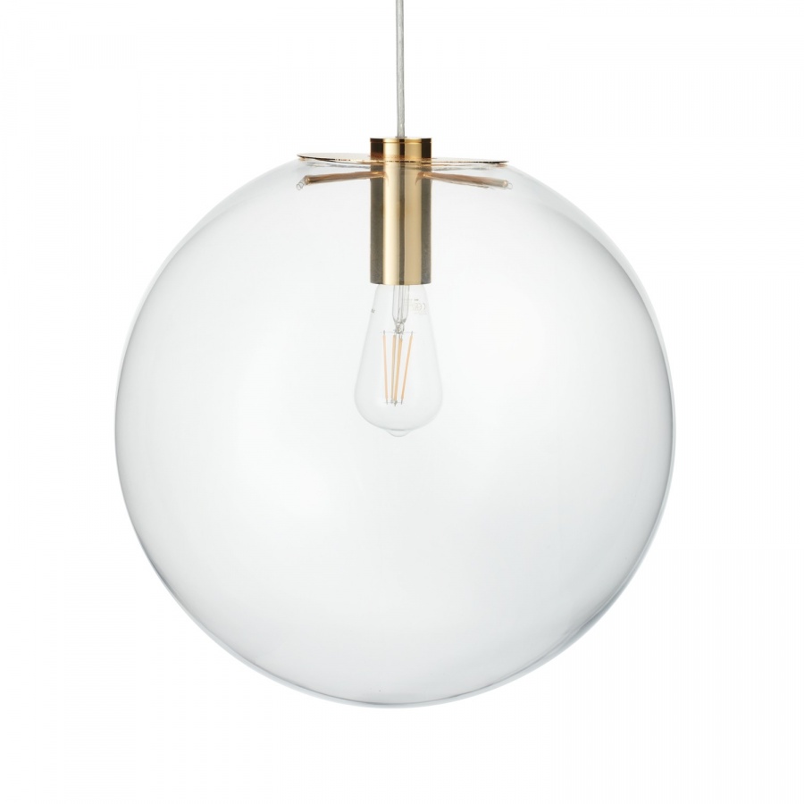 Lampa wisząca tonda złota 40 cm