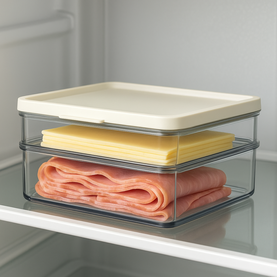 Pojemnik na wędliny i sery Omnia 500+1200ml white 106417032500