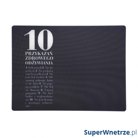 Deska kuchenna szklana 10 przykazań HPBA Anna Lewandowska