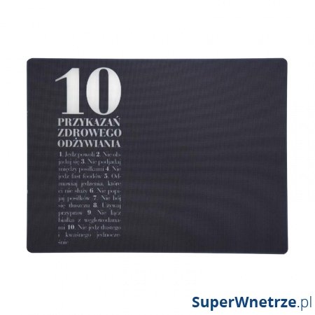 Deska kuchenna szklana 10 przykazań HPBA Anna Lewandowska