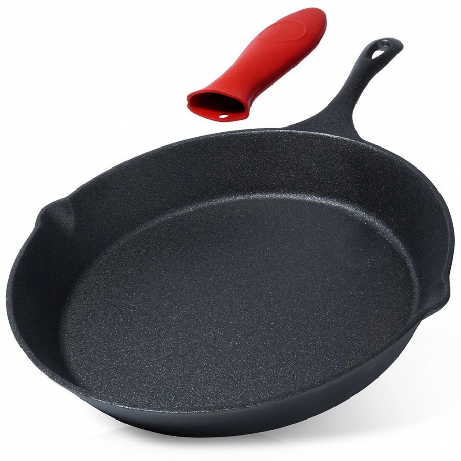 Patelnia żeliwna z silikonową nakładką cast line 30 cm