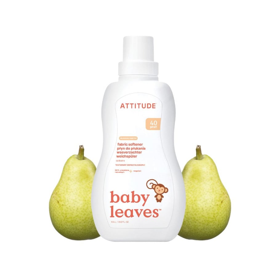 Attitude BABY LEAVES™, Płyn do płukania ubranek dziecięcych o zapachu nektaru gruszkowego, 1L