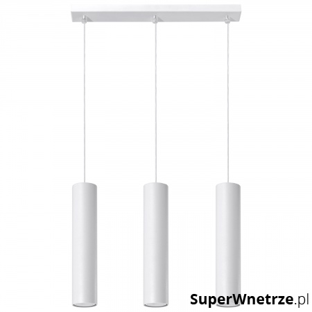 Lampa wisząca Sollux Lighting Lagos 3 biała