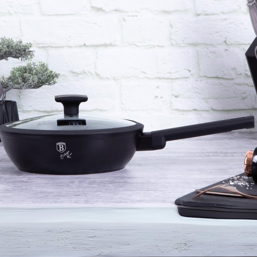 Patelnia Tytanowa 24cm BerlingerHaus BH-7089 Monaco / Black Rose Collection