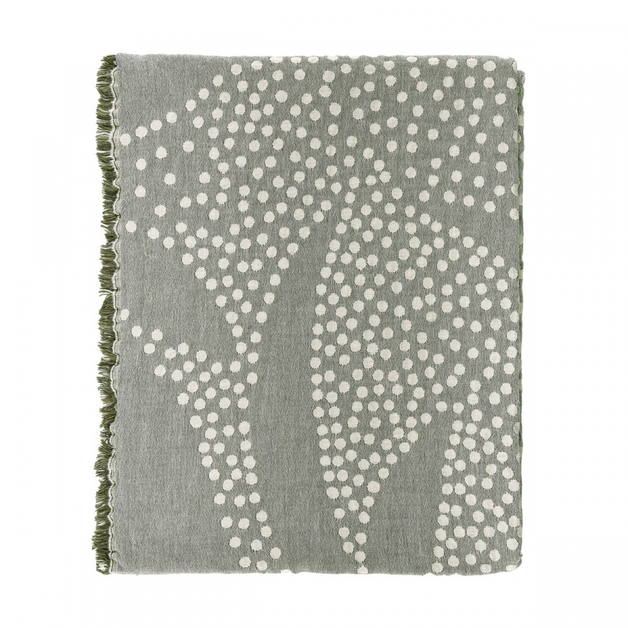 Pled 130 x 170 cm mosaic khaki 12192