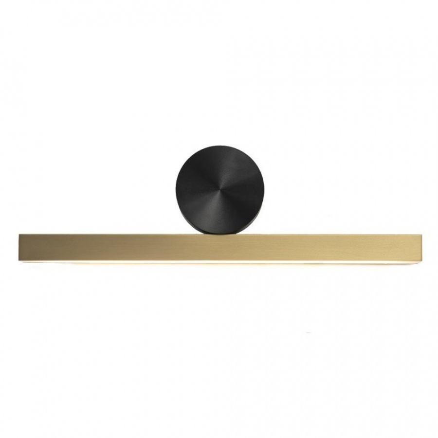 Lampa ścienna boogie led złoto czarna 45 cm