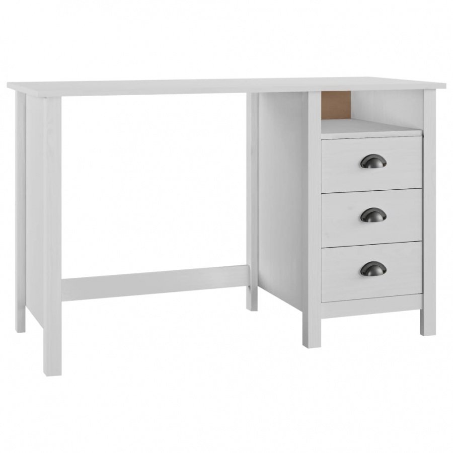 Biurko Hill Range z 3 szufladami, 120x50x74 cm, lita jodła