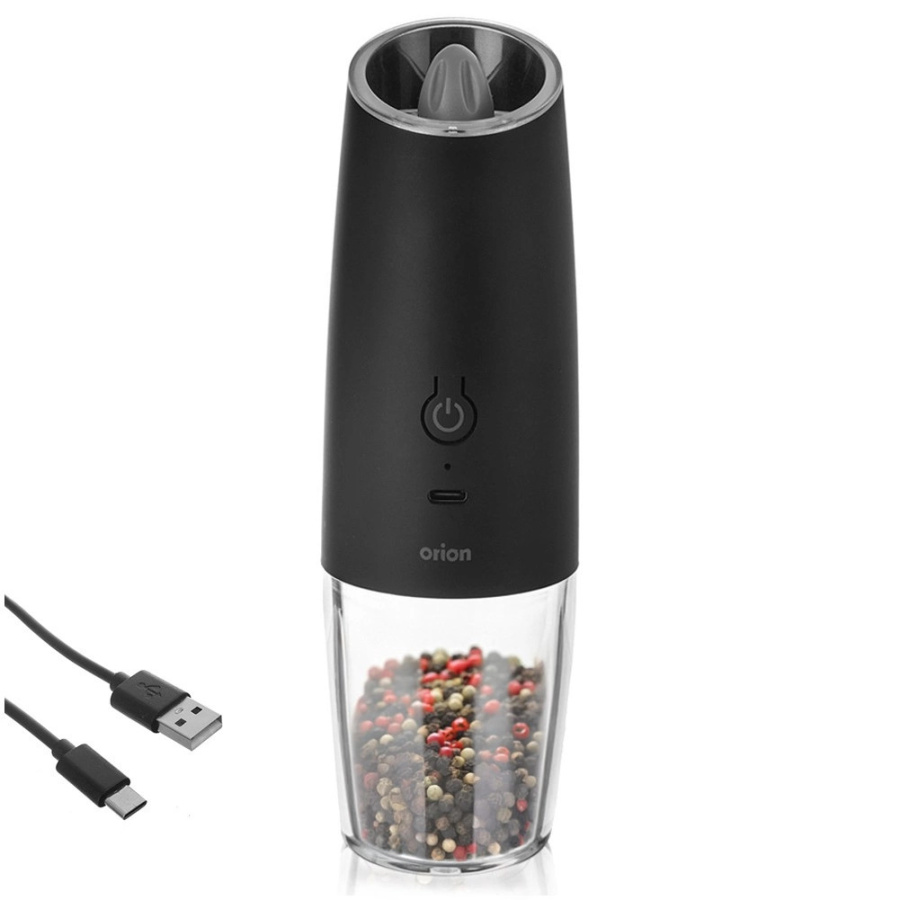 Młynek do pieprzu i soli elektryczny z ładowarką 20 cm