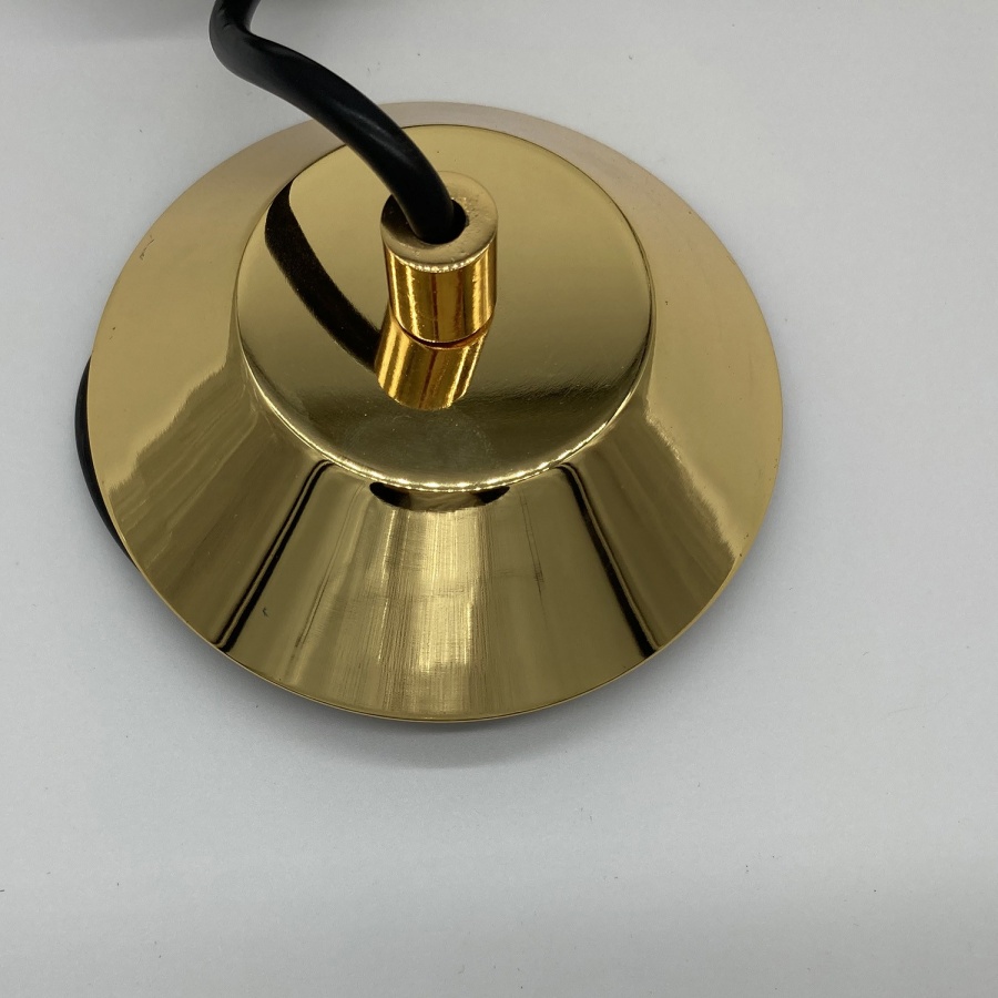 Lampa wisząca golden pipe-1 czarno złota 5 cm