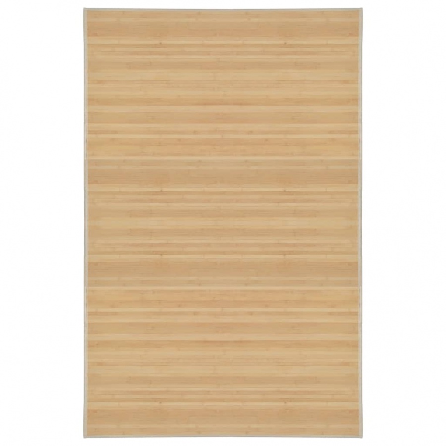 Mata bambusowa na podłogę 100 x 160 cm naturalna