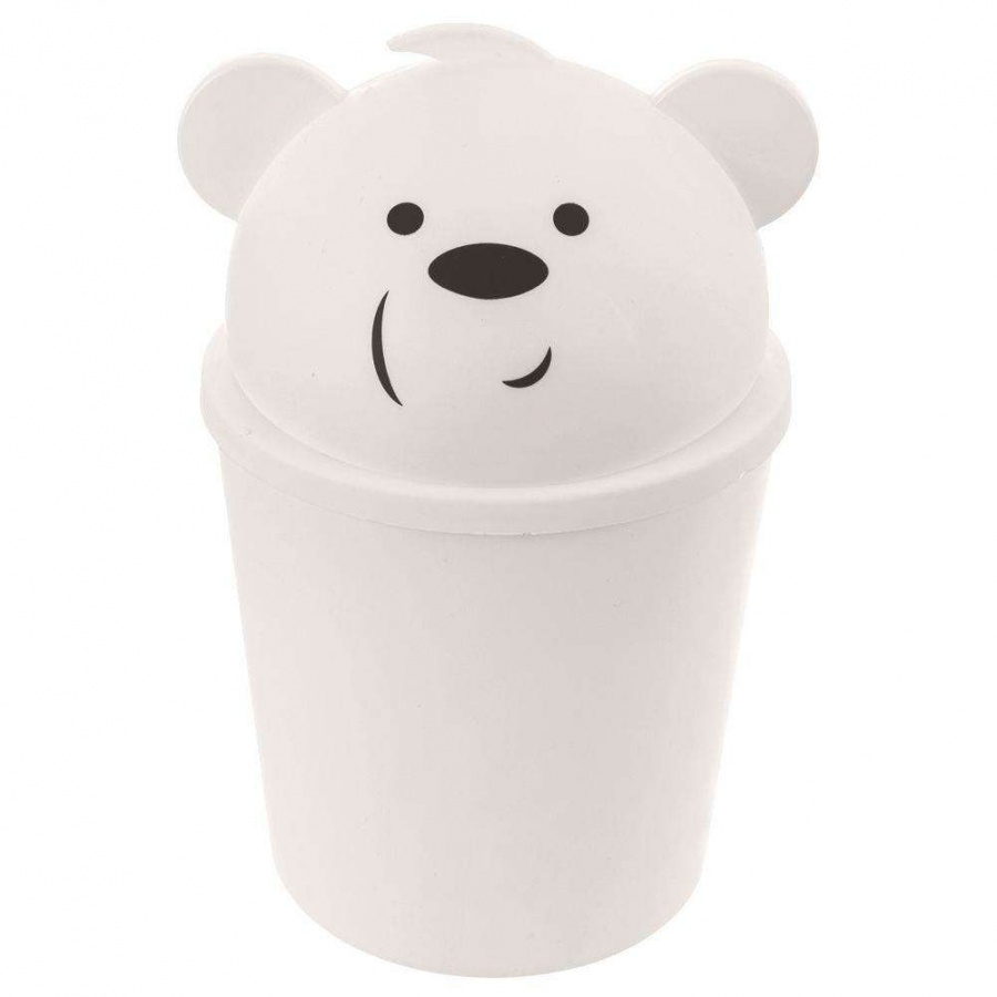 Kosz na śmieci, odpady, mini, łazienkowy, stołowy, stół, miś, 1,5 l