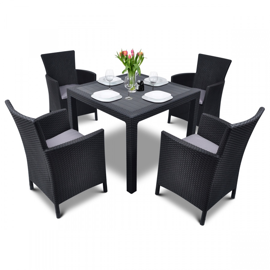 Zestaw mebli ogrodowych Palermo Curver grafit