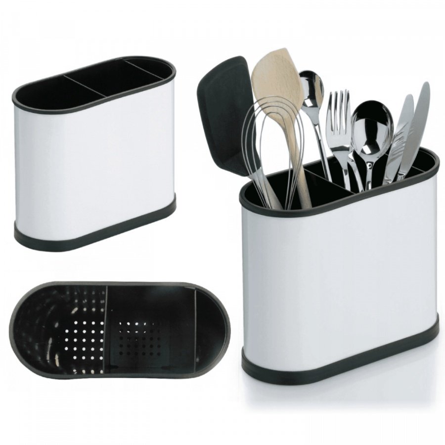 Ociekacz na sztućce Kela Benito biały