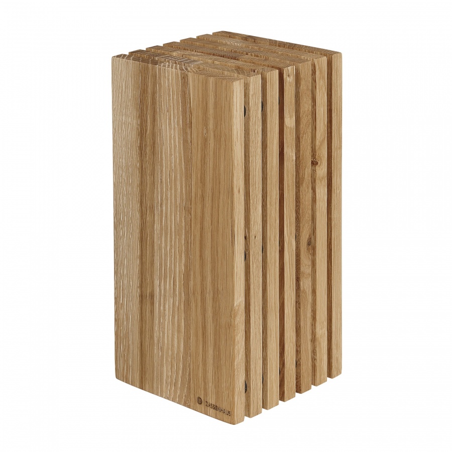 Blok na noże, drewno dębowe, 13 x 13 x 26 cm